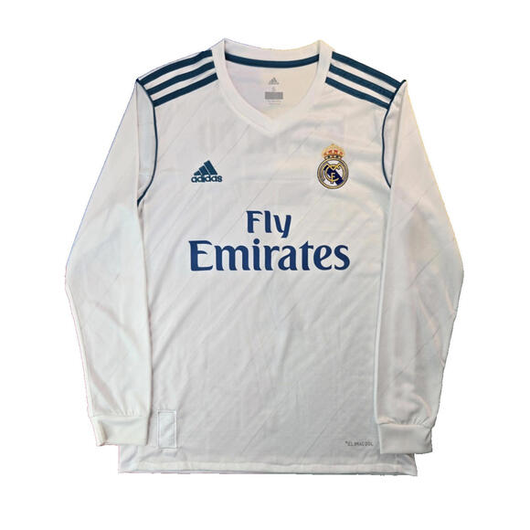 Adidas 2017 2018 Real Madrid #7 Ronaldo Home White Soccer Jersey Mens Small S - Picture 1 of 9